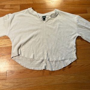 Wild fable, medium size white crop top, long sleeve